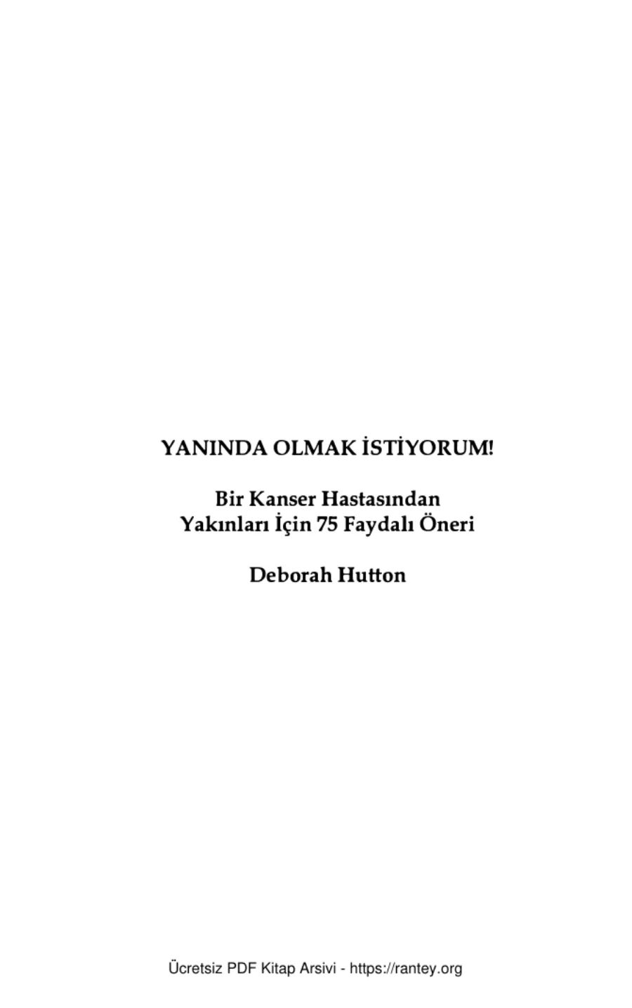 Yanında Olmak İstiyorum kapak görseli