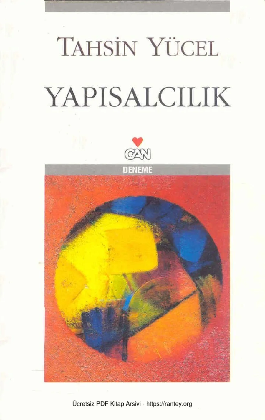 Yapısalcılık Can Yayınları kapak görseli