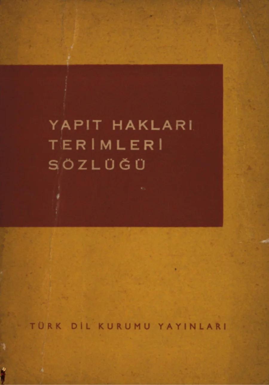 Yapıt Hakları Terimleri Sözlüğü kapak görseli