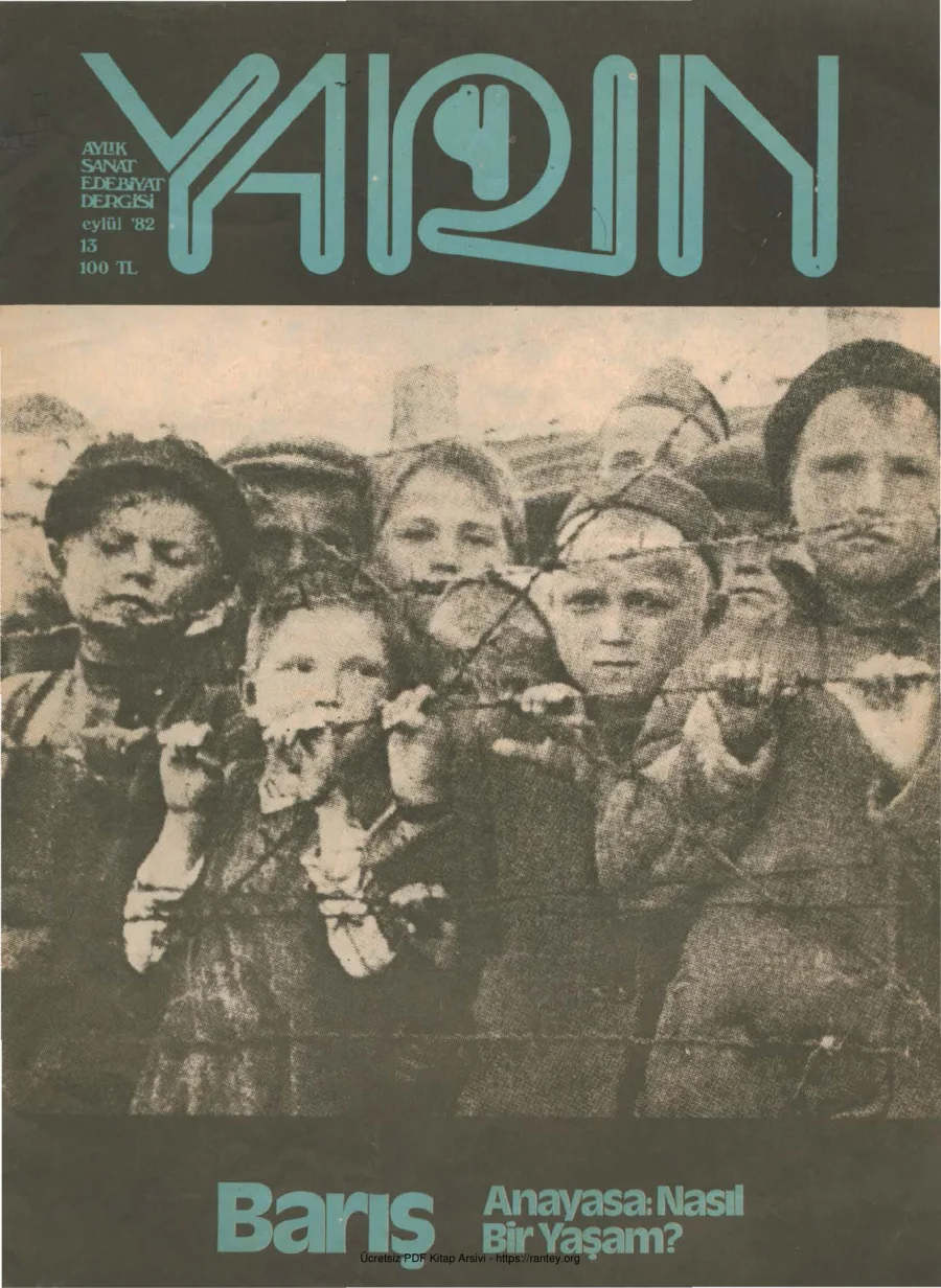 Yarın Sayı 13 Eylül 1982 kapak görseli