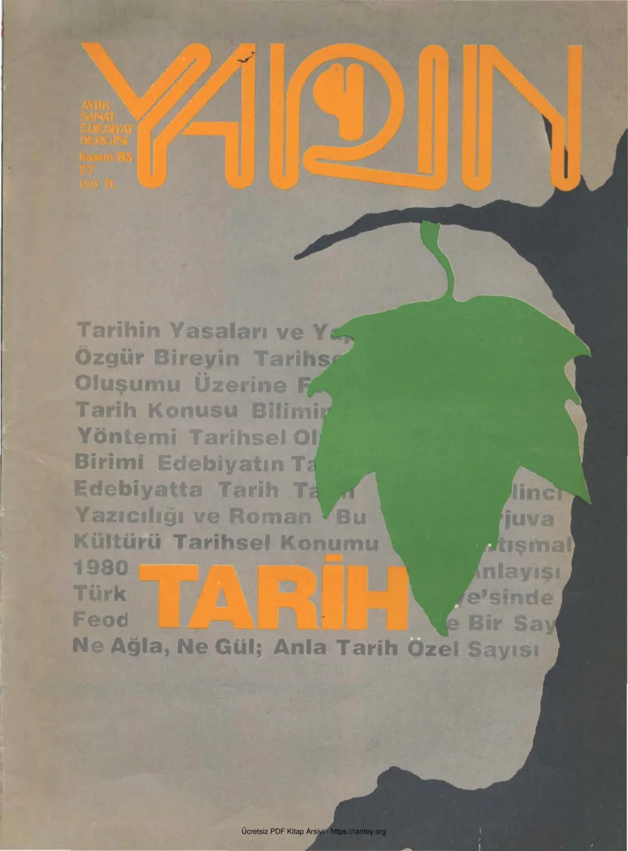 Yarın Sayı 27 Kasım 1983 kapak görseli
