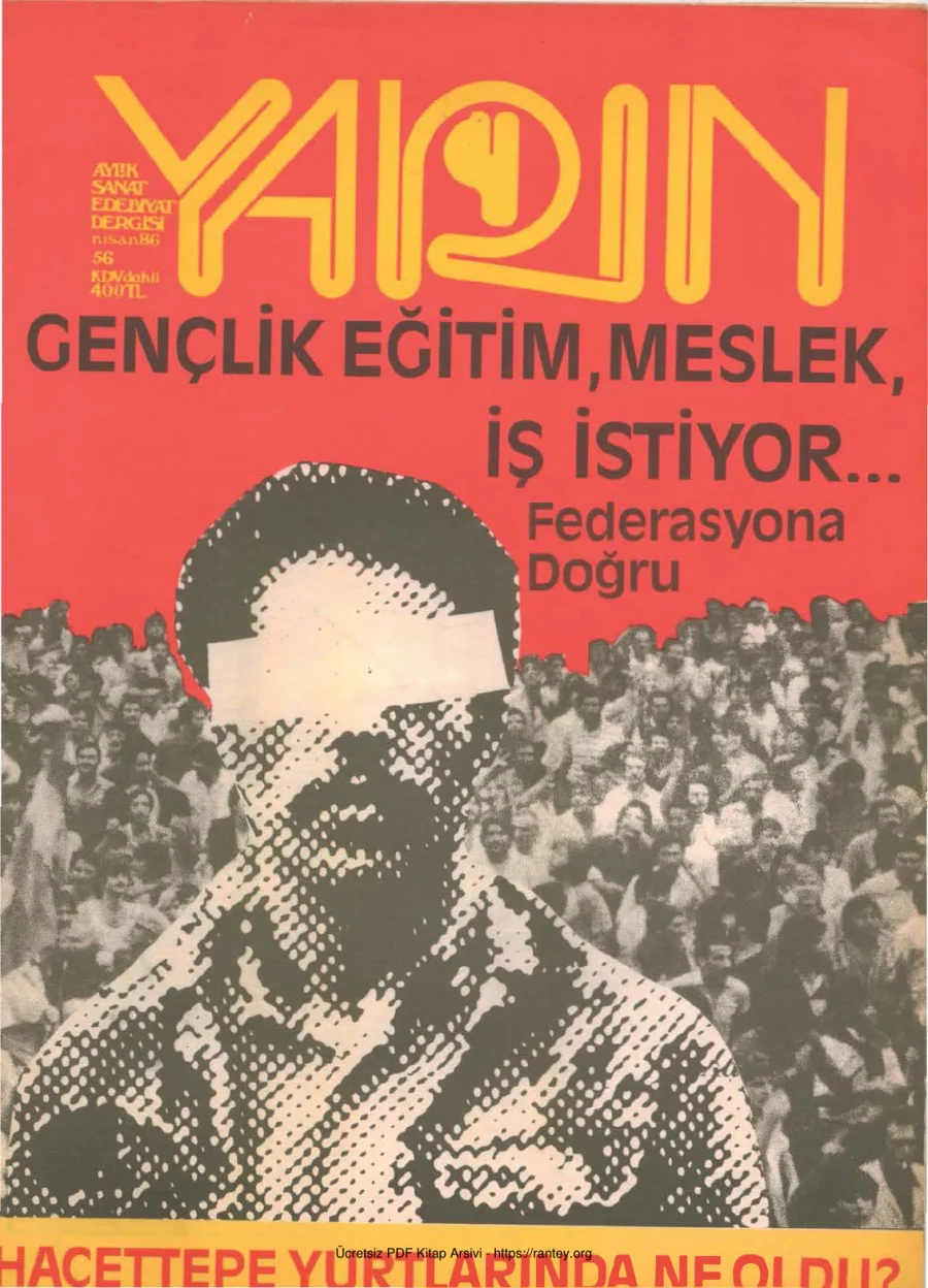 Yarın Sayı 56 Nisan 1986 kapak görseli