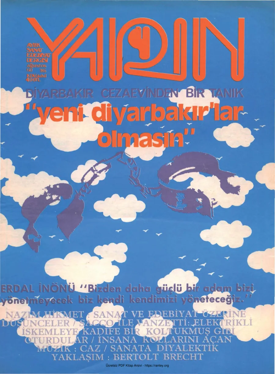Yarın Sayı 60 Ağustos 1986 kapak görseli