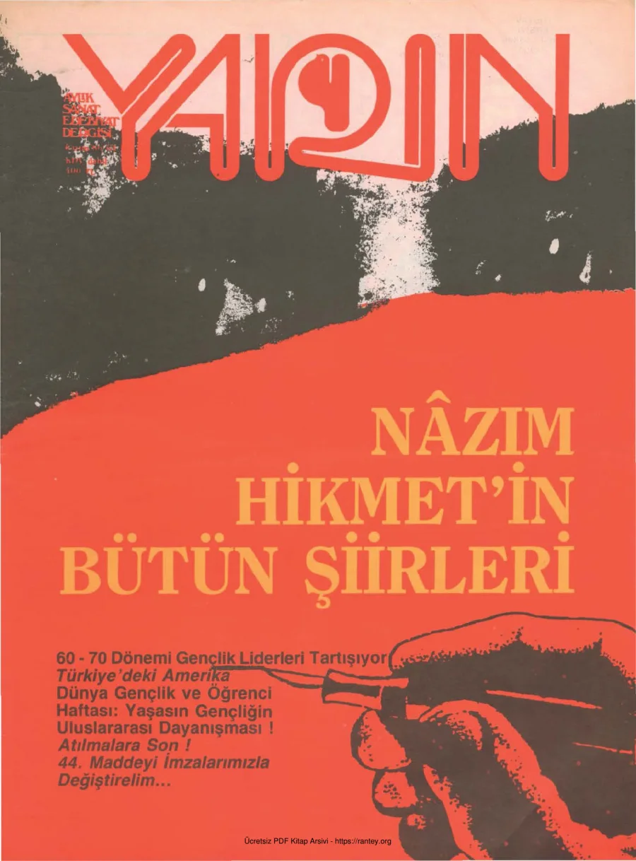 Yarın Sayı 63 Kasım 1986 kapak görseli