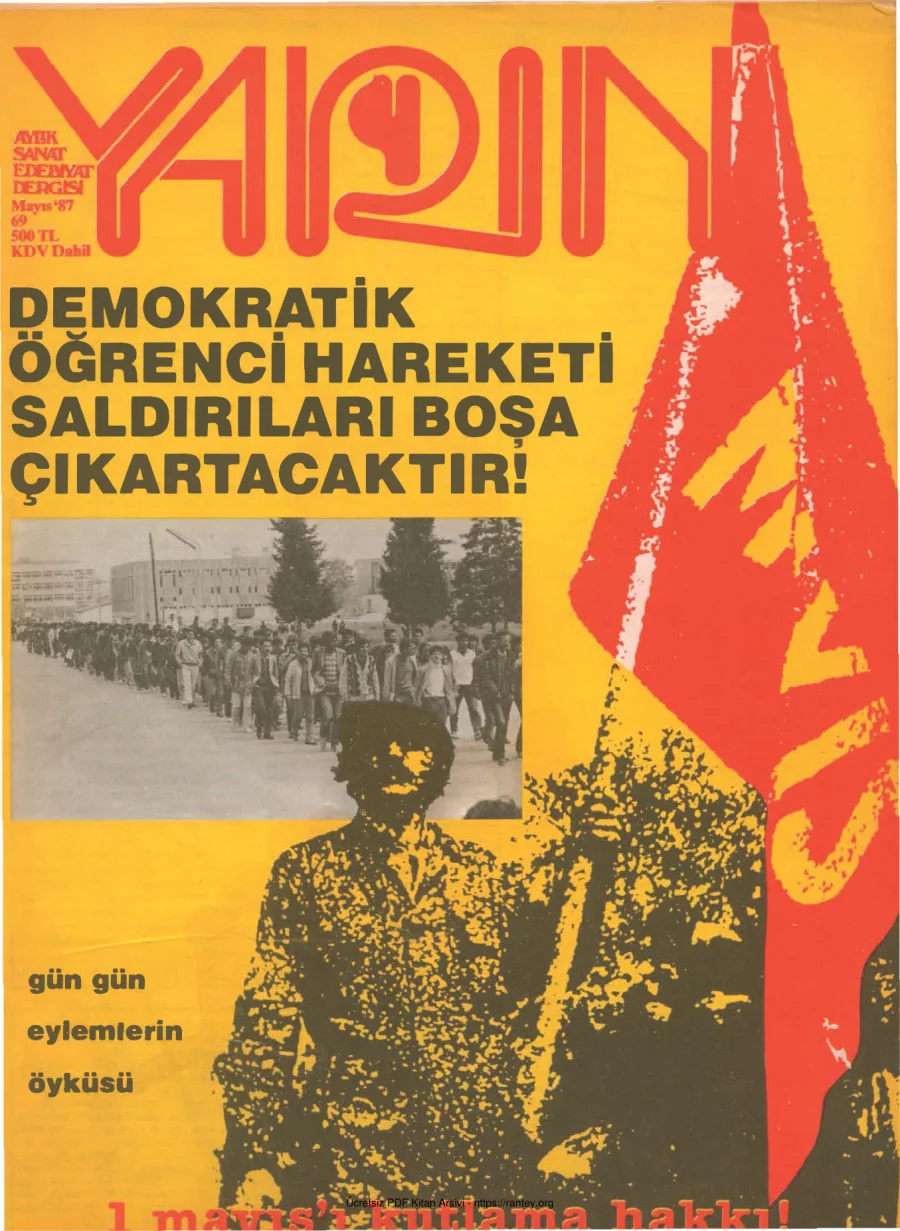 Yarın Sayı 69 Mayıs 1987 kapak görseli