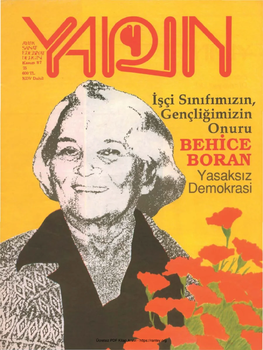 Yarın Sayı 75 Kasım 1987 kapak görseli