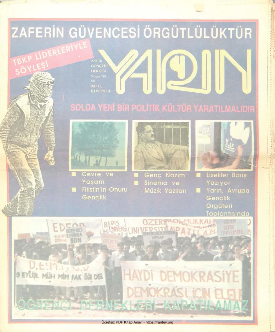 Yarın Sayı 80 Nisan 1988 kapak görseli