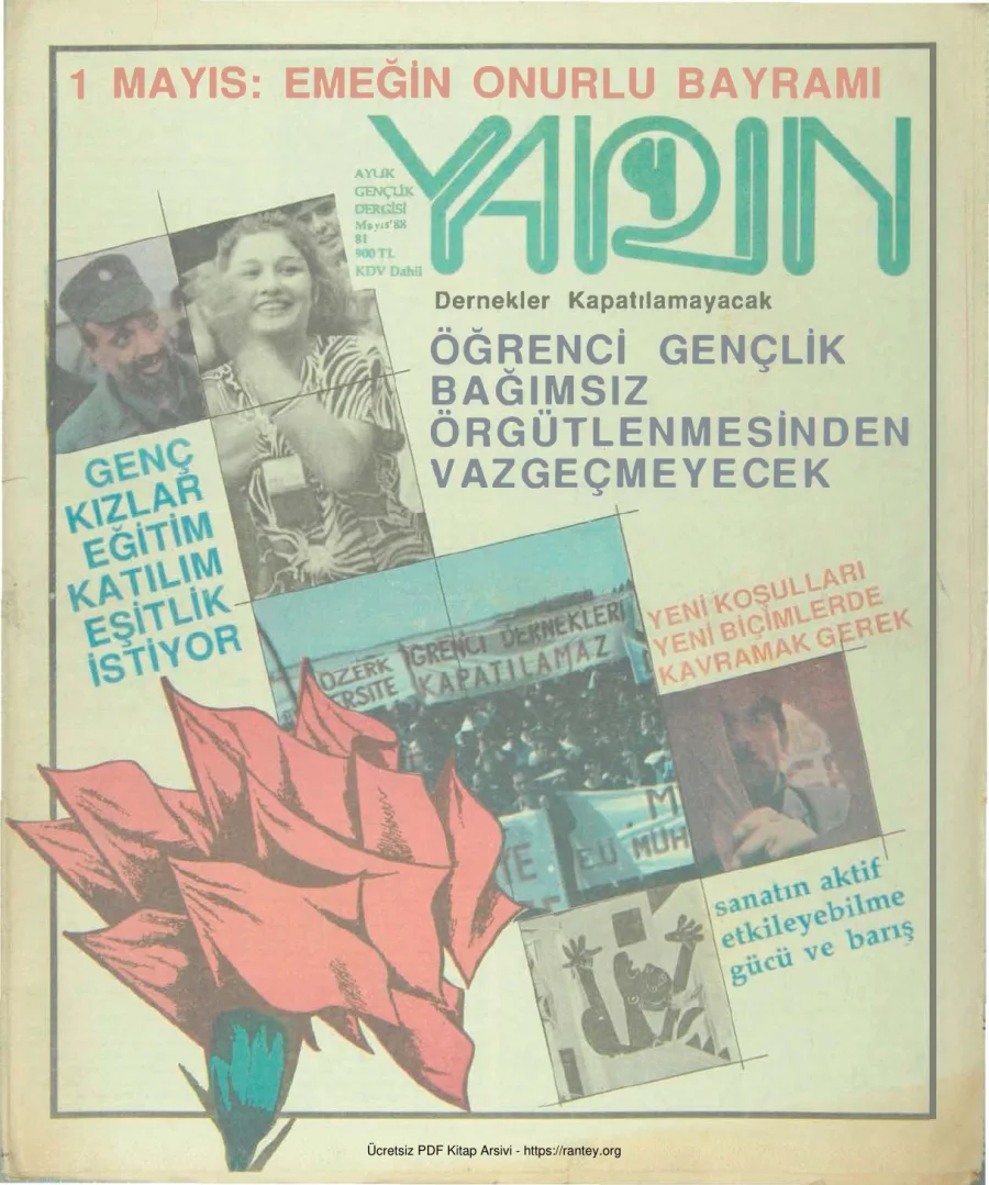Yarın Sayı 81 Mayıs 1988 kapak görseli
