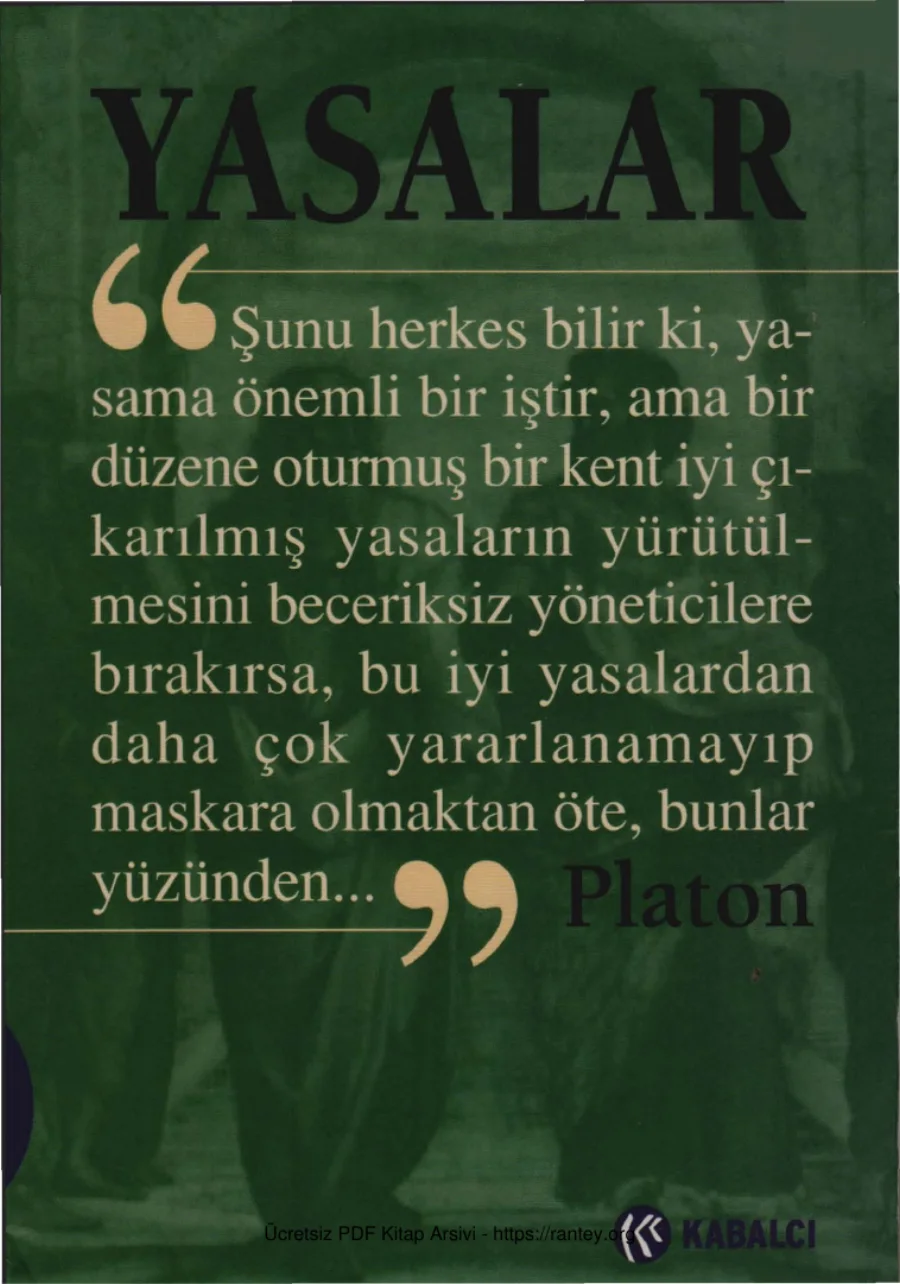Yasalar Kabalcı yay kapak görseli