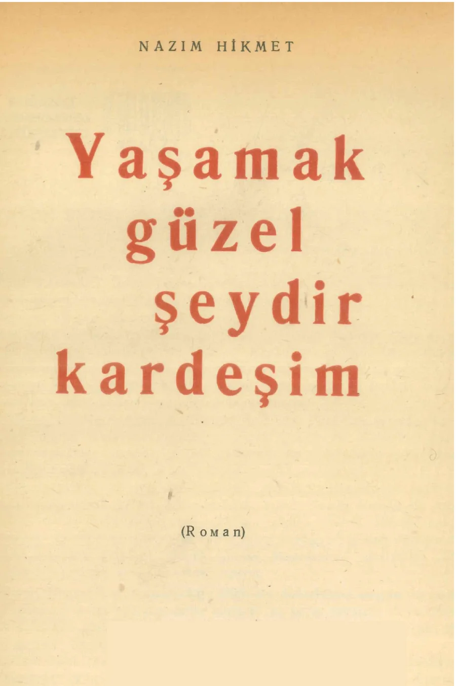 Yaşamak Güzel Şey Kardeşim Narodna Prosveta Yayınları kapak görseli