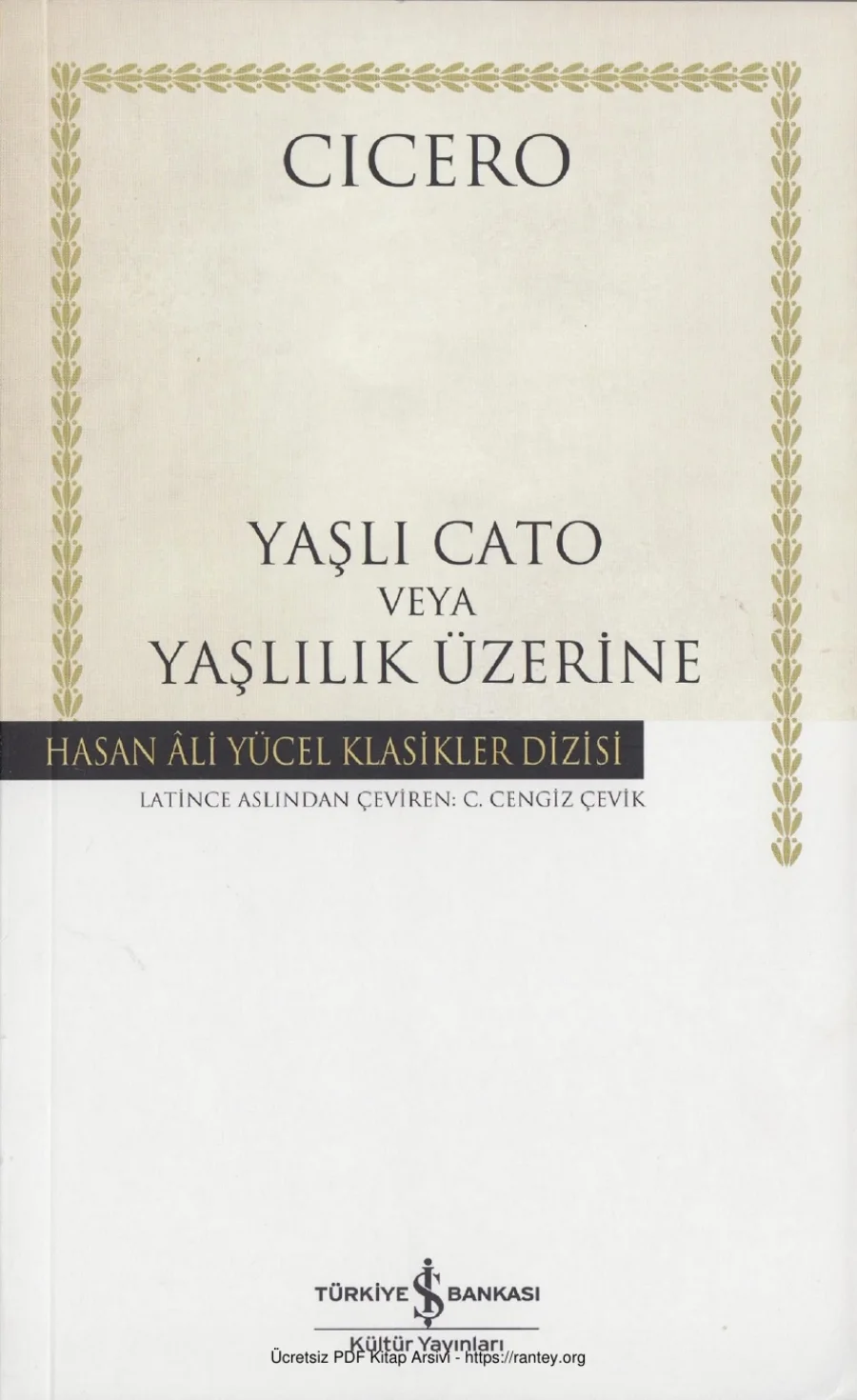 Yaşlı Cato ve Yaşlılık Üzerine kapak görseli