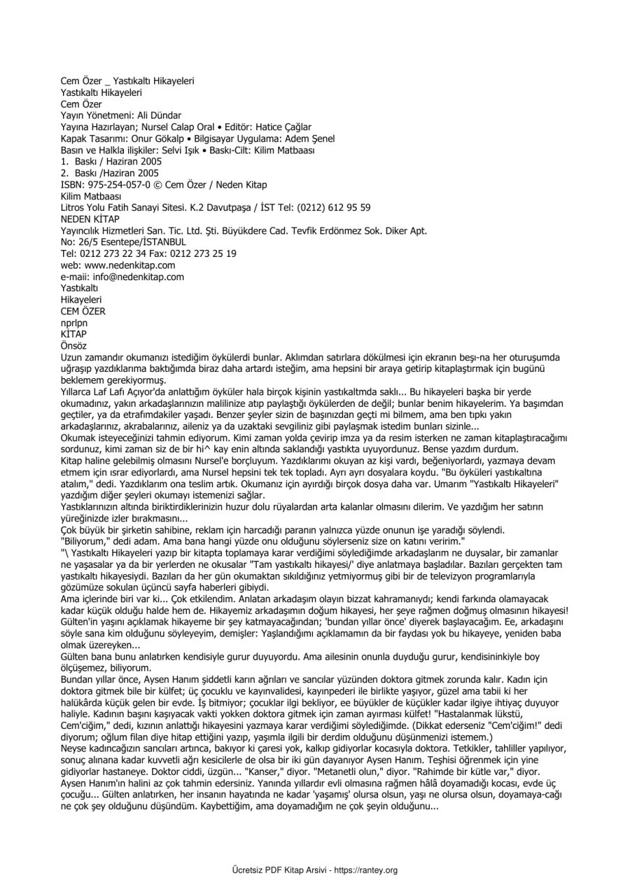 Yastıkaltı Hikayeleri kapak görseli