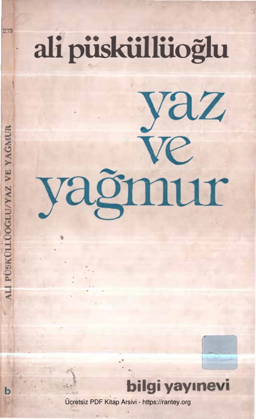 Yaz ve Yağmur kapak görseli