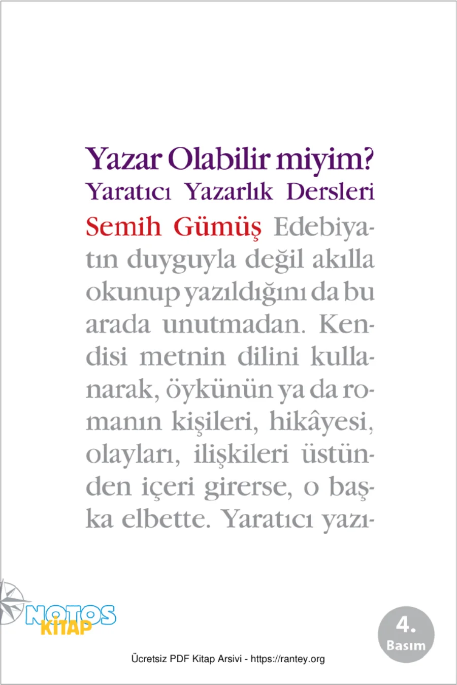 Yazar Olabilir miyim kapak görseli