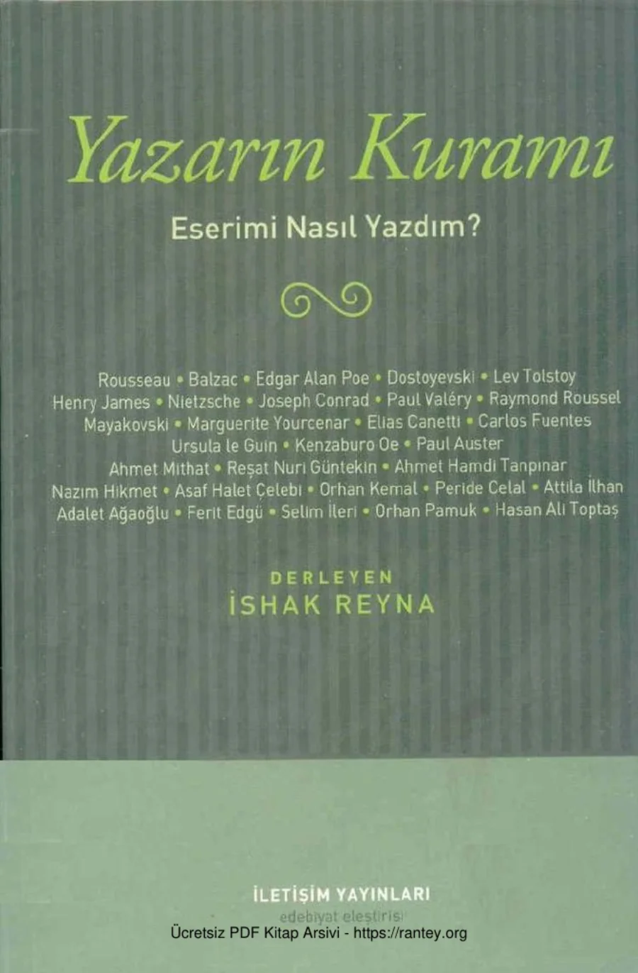 Yazarın Kuramı Eserimi Nasıl Yazdım Derleme kapak görseli