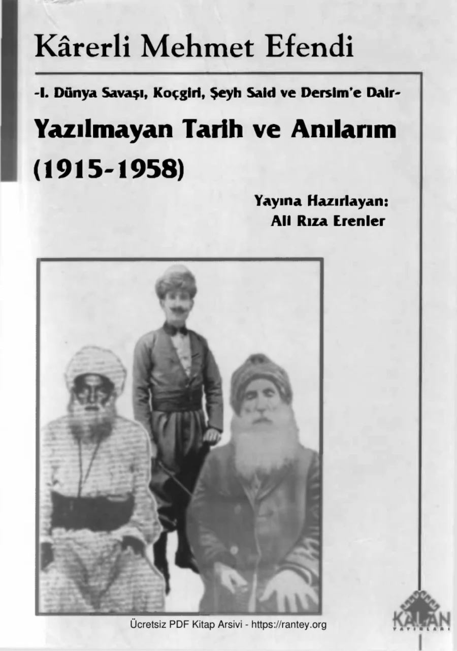 Yazılmayan Tarih1915 1958 Kalan Yayınları kapak görseli