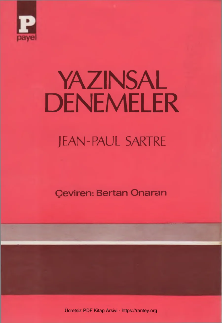 Yazınsal Denemeler kapak görseli