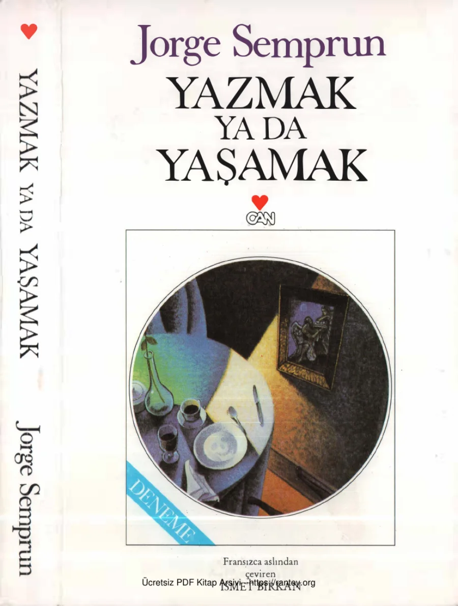 Yazmak ya da Yaşamak kapak görseli