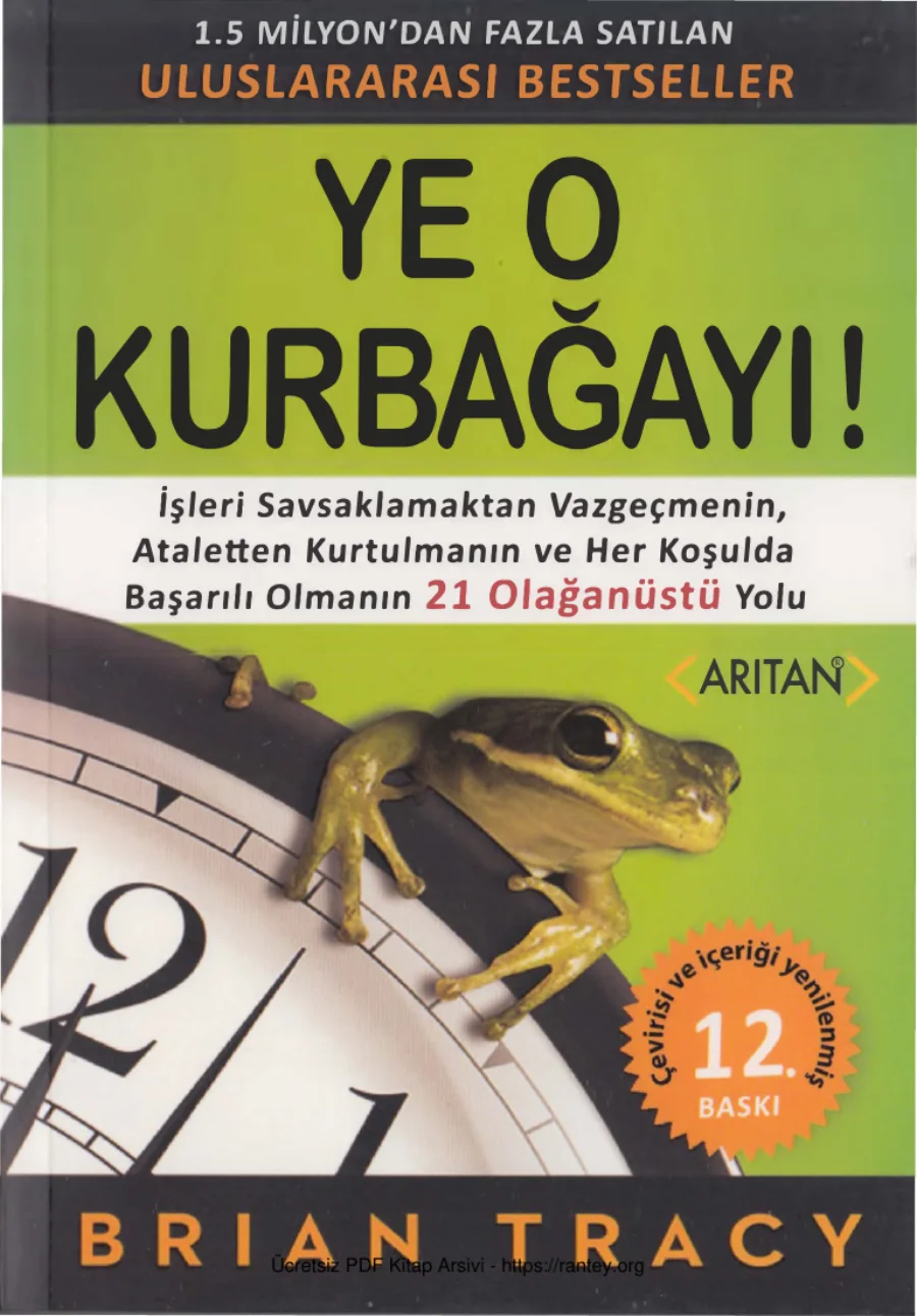 Ye O Kurbağayı Arıtan Yayınları kapak görseli