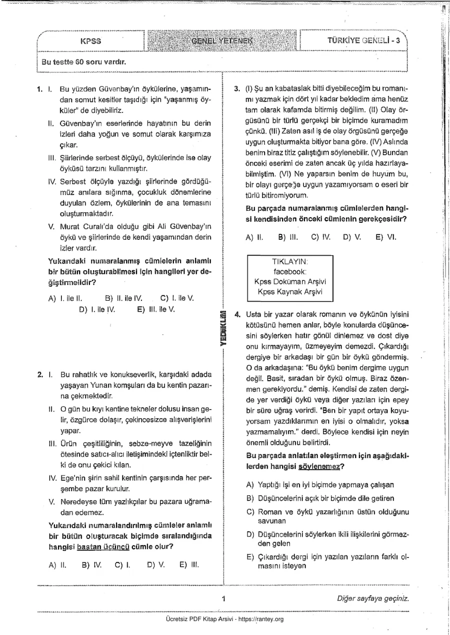 Yediiklim 2018 Tg3 GyGk kapak görseli