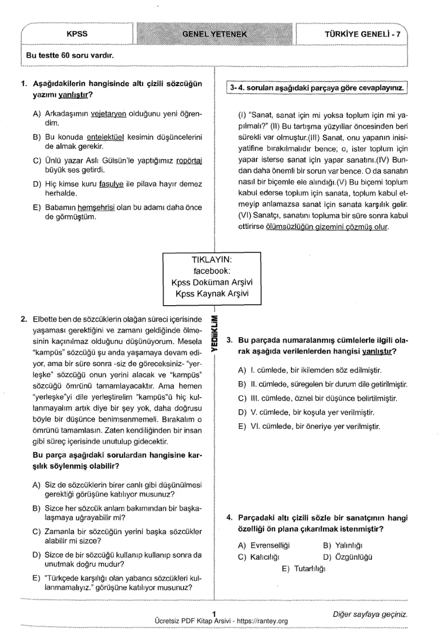 Yediiklim 2018 Tg7 GyGk kapak görseli