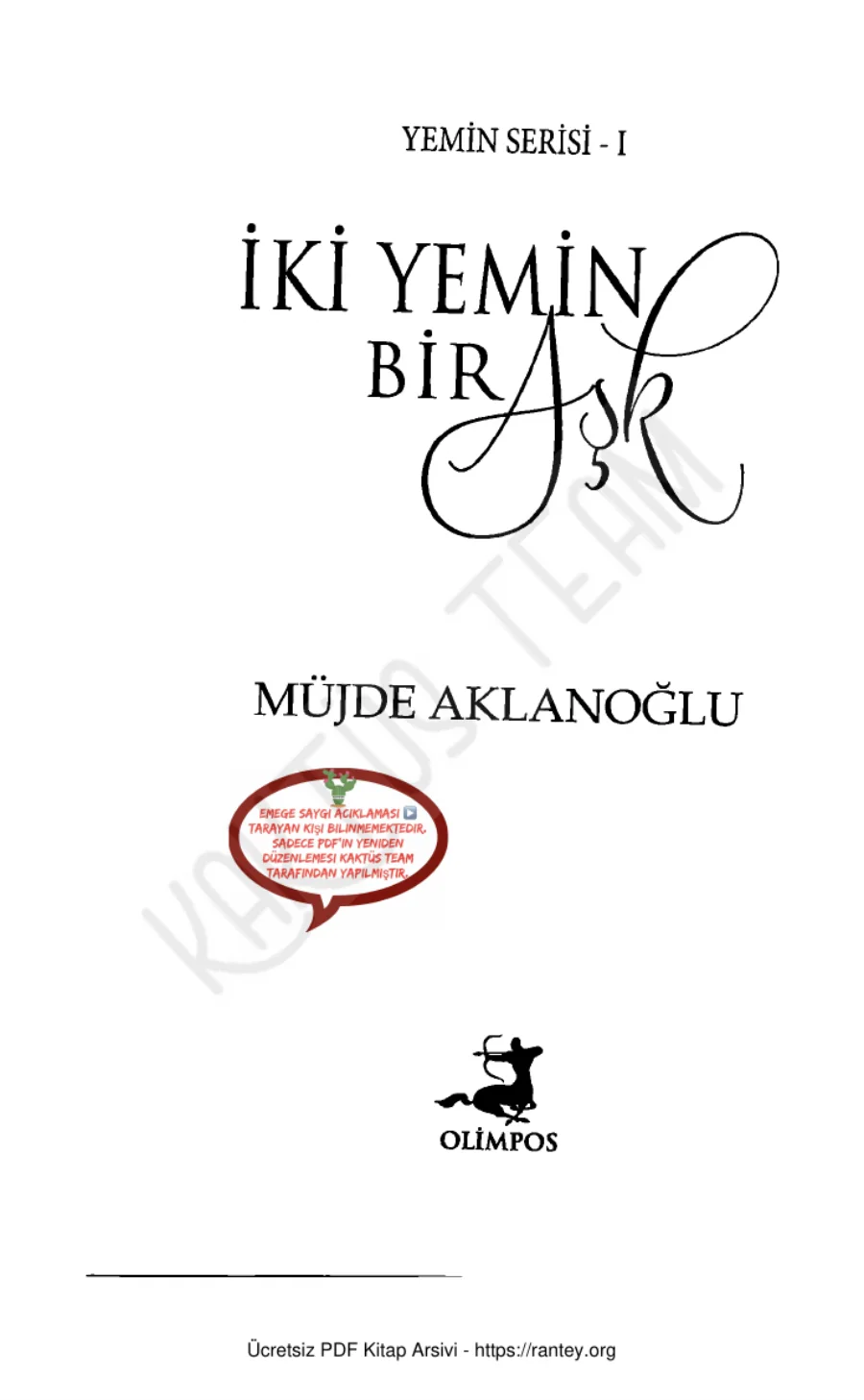 Yemin 1: İki Yemin Bir Aşk kapak görseli