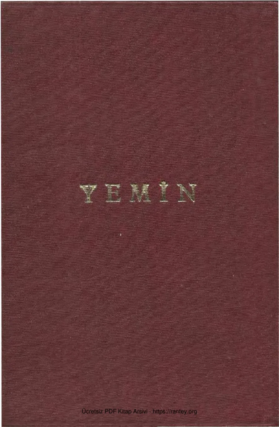 Yemin kapak görseli