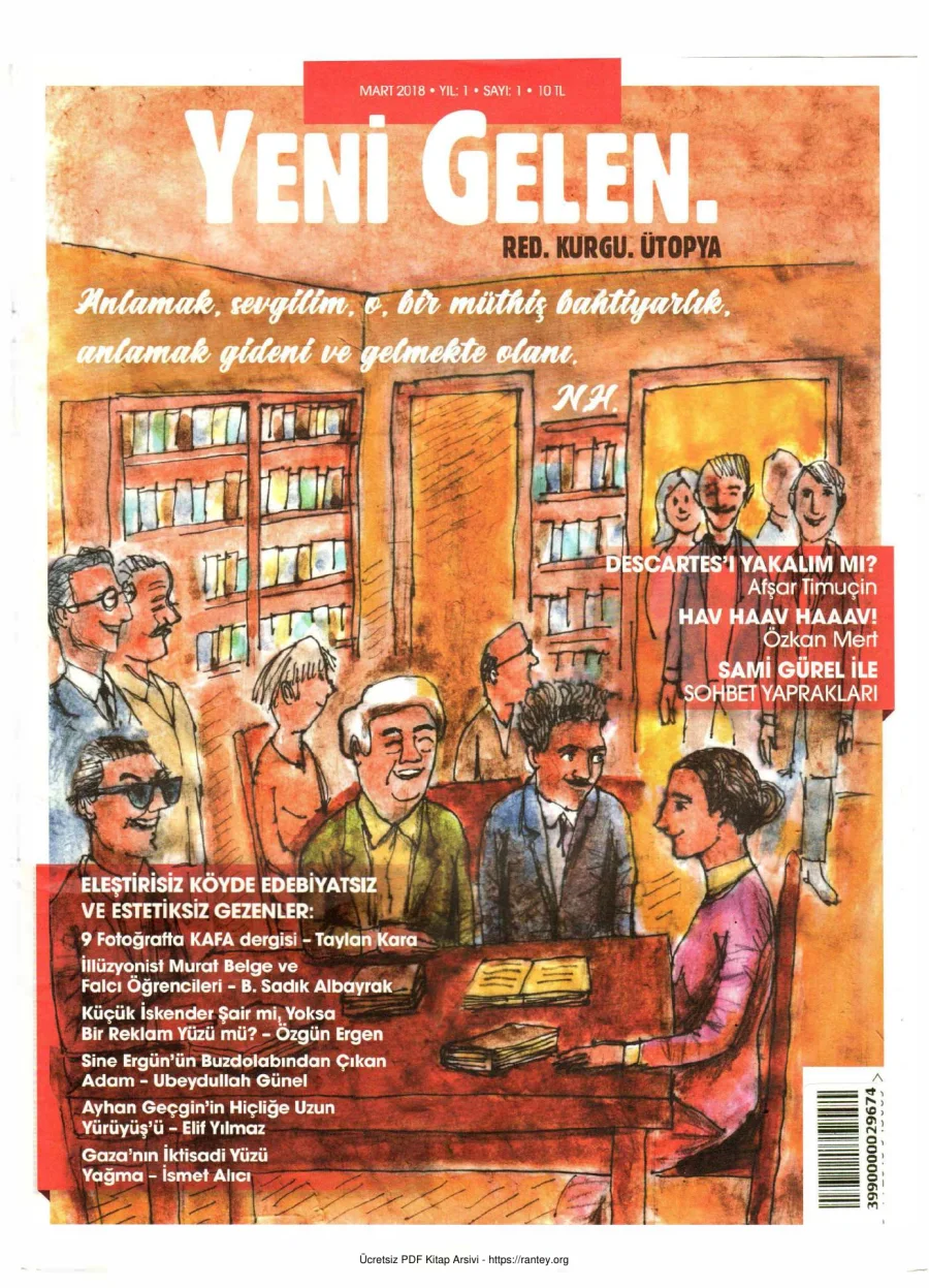 Yeni Gelen Sayı 001 Mart 2018 kapak görseli