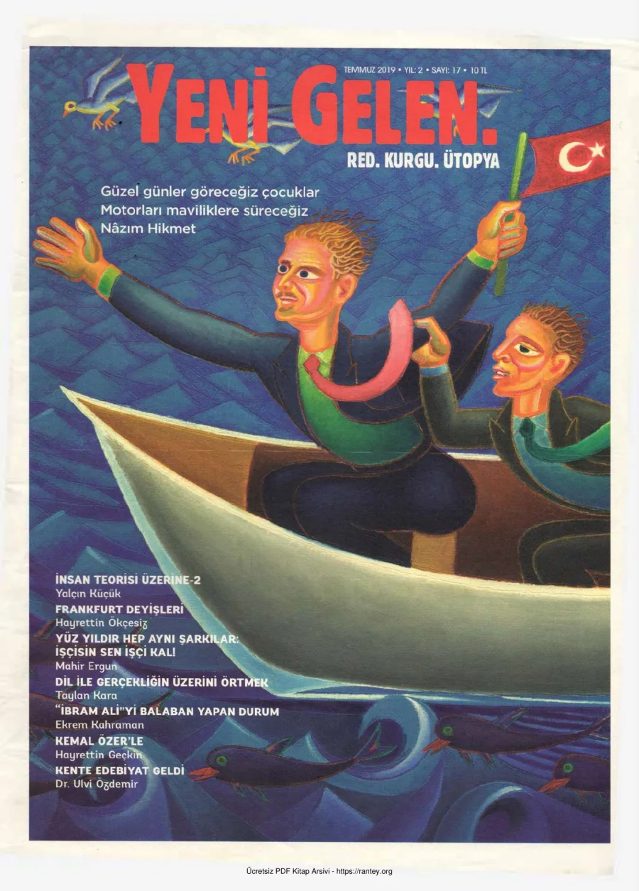 Yeni Gelen Sayı 017 Temmuz 2019 kapak görseli