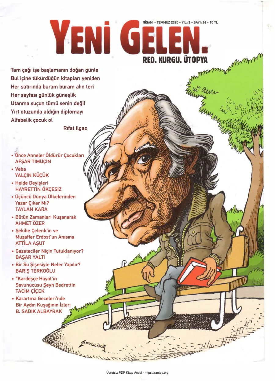 Yeni Gelen Sayı 026 Nisan Temmuz 2020 kapak görseli