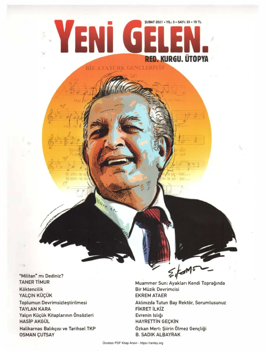Yeni Gelen Sayı 033 Şubat 2021 kapak görseli
