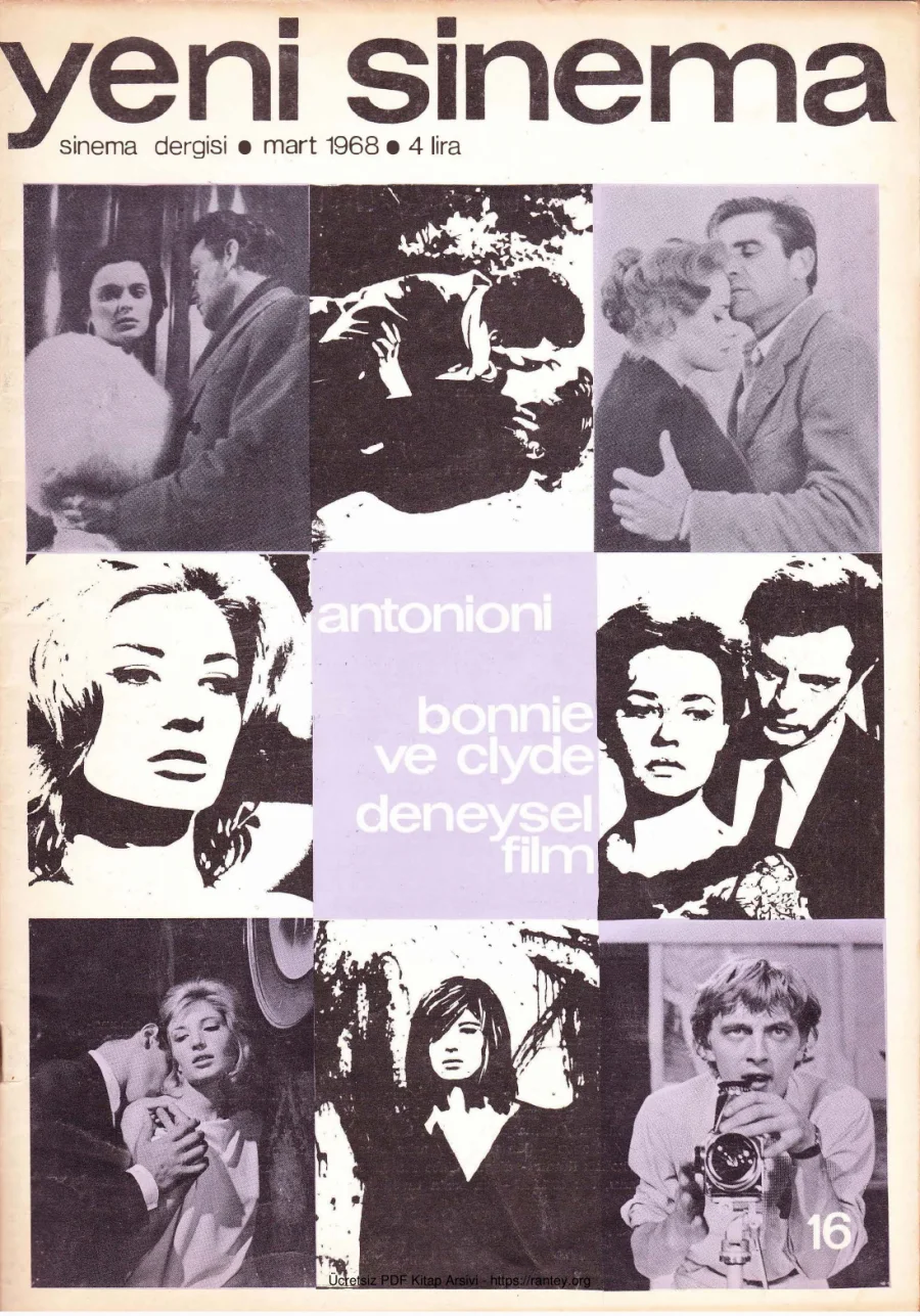 Yeni Sinema Sayı 16 - Mart 1968 kapak görseli
