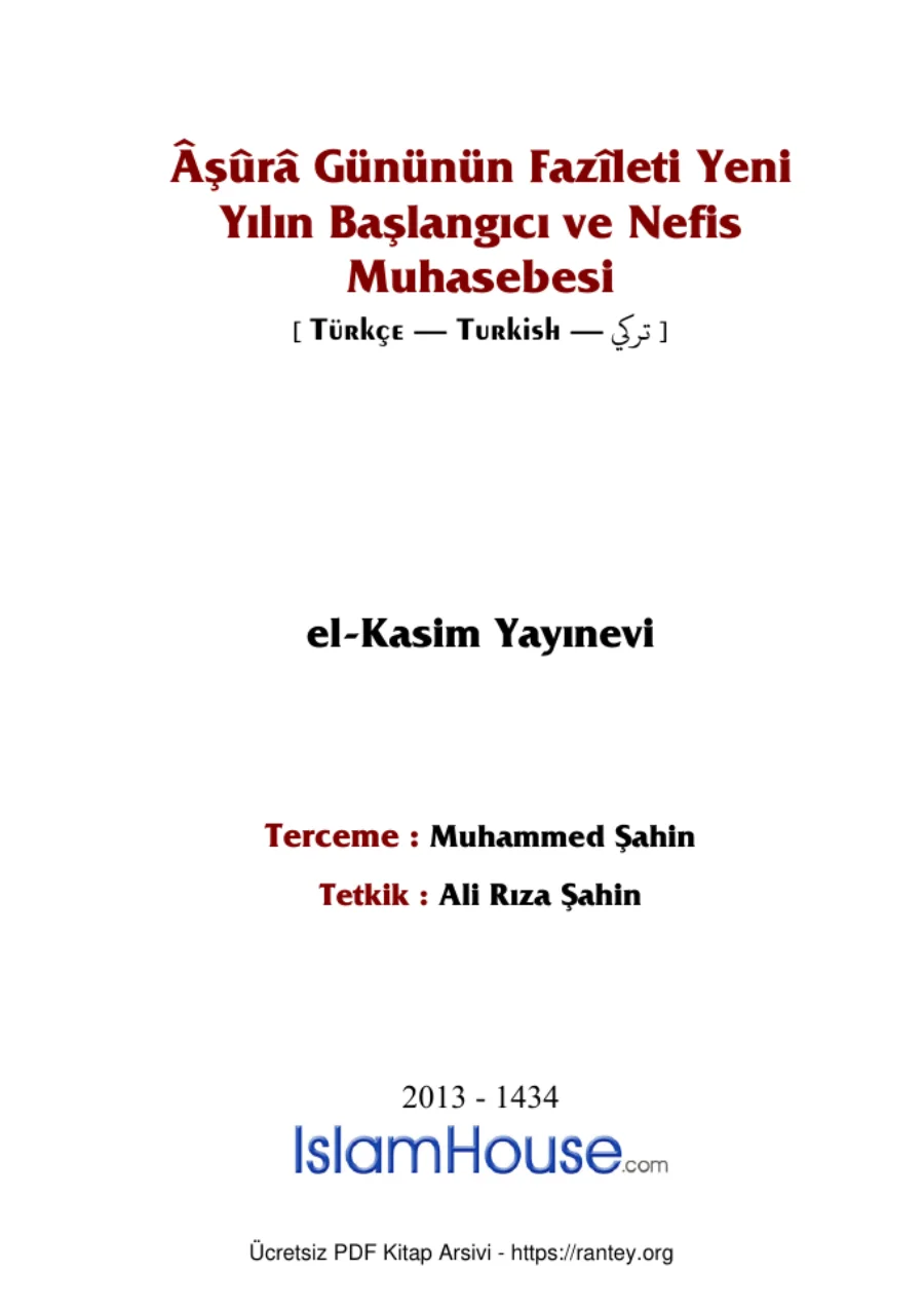 Yeni Yılın Başlangıcı ve Nefis Muhasebesi Ebu Abdulmumin Tekin Mıhçı kapak görseli