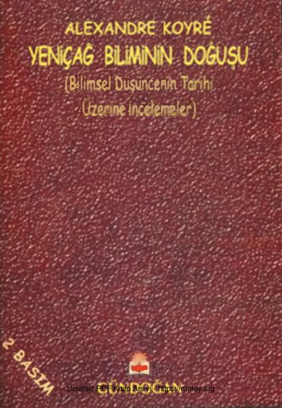 Yeniçağ Biliminin Doğuşu Gündoğan Yayınları kapak görseli