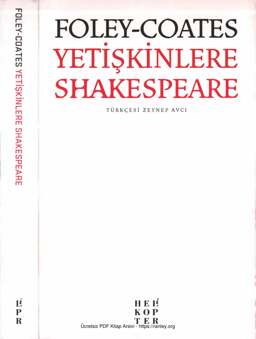 Yetişkinlere Shakespeare kapak görseli