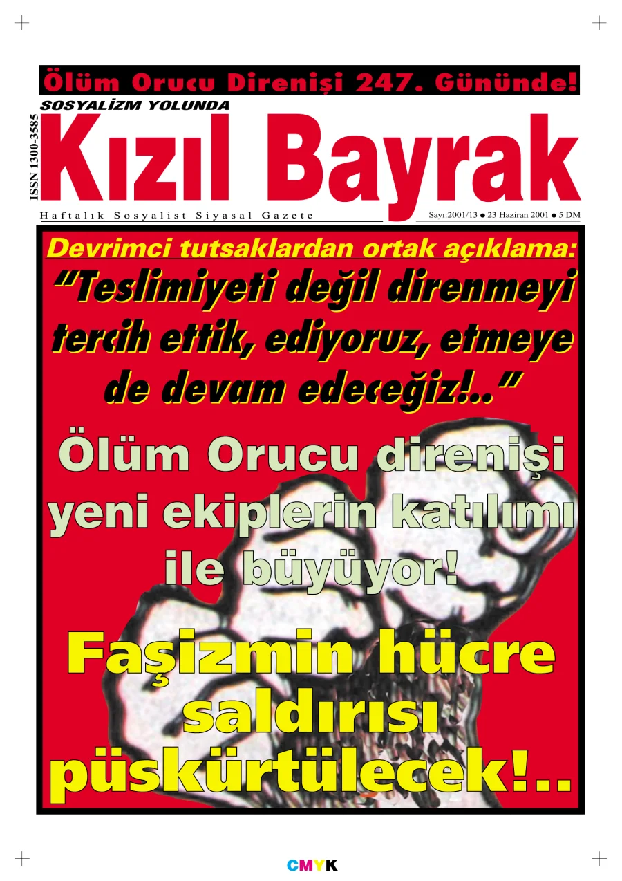 Yıl 2001 Sayı 24 23 Haziran kitap kapağı