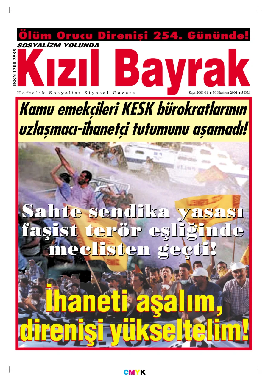 Yıl 2001 Sayı 25 30 Haziran kitap kapağı