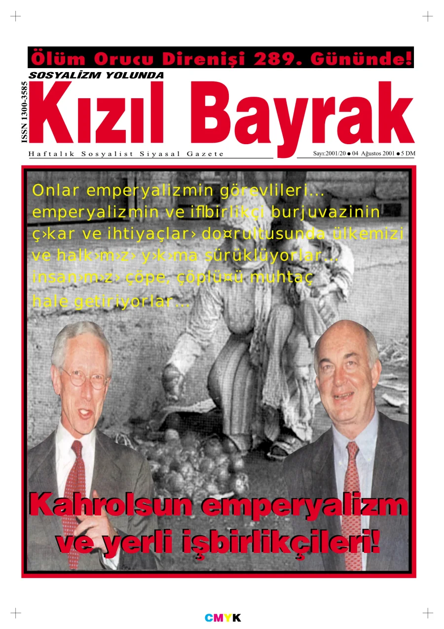 Yıl 2001 Sayı 30 04 Ağustos kapak görseli