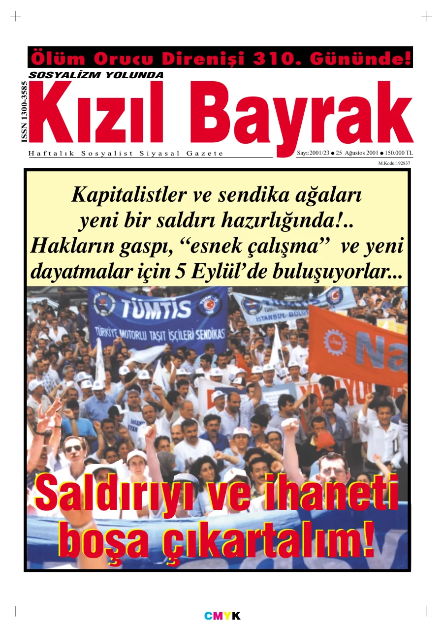 Yıl 2001 Sayı 33 25 Ağustos kitap kapağı