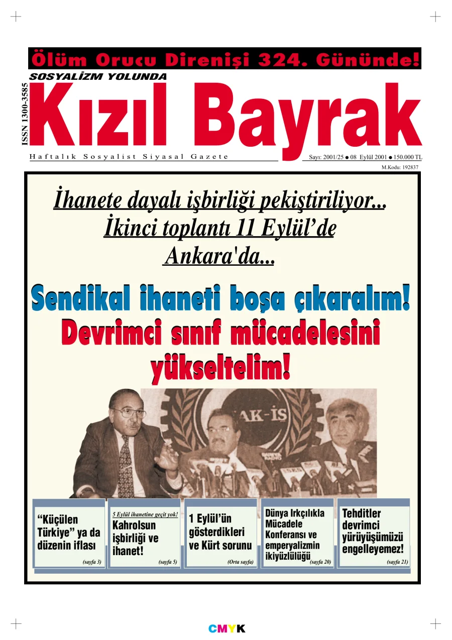 Yıl 2001 Sayı 35 08 Eylül kitap kapağı