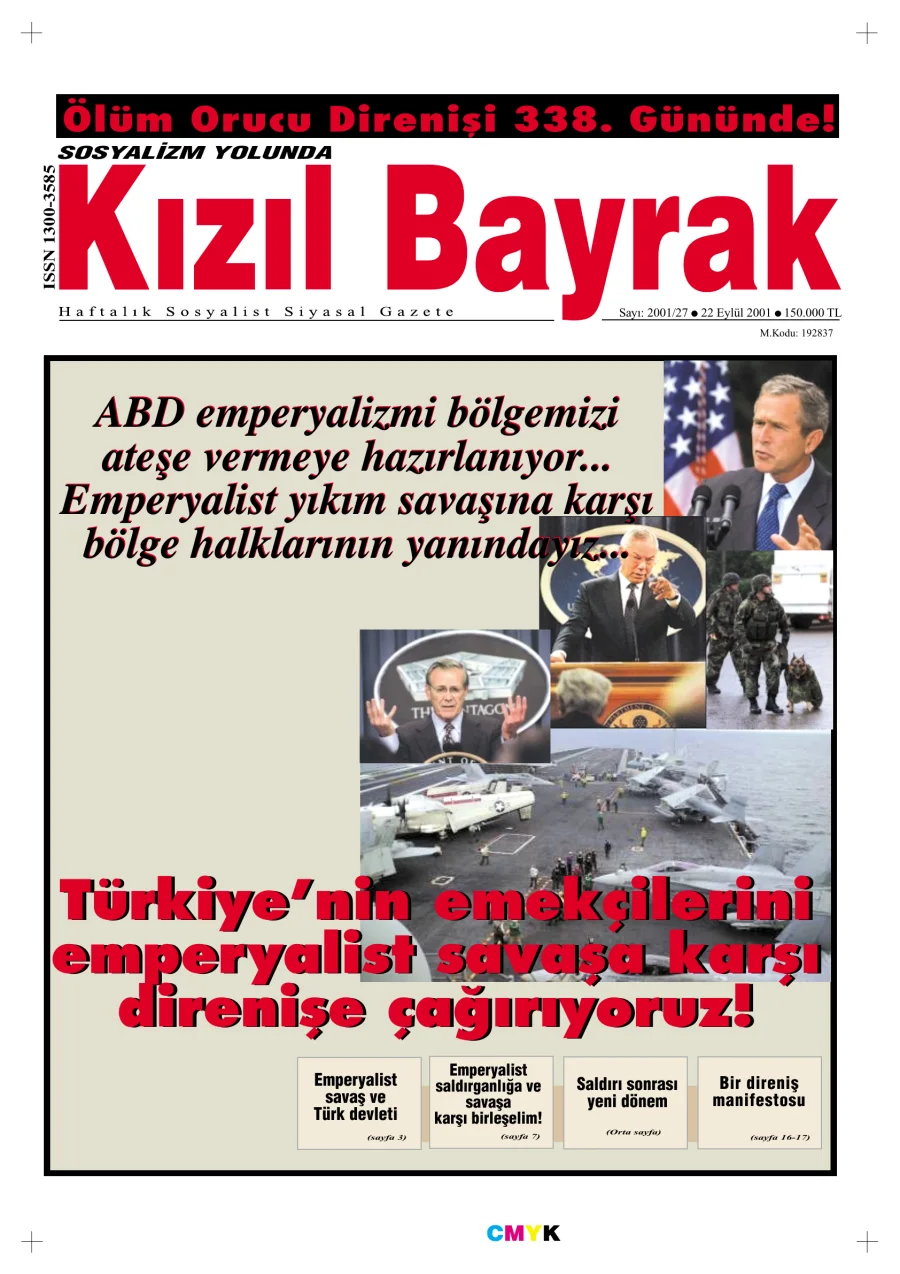 Yıl 2001 Sayı 37 22 Eylül kapak görseli