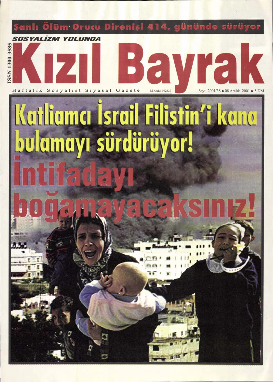 Yıl 2001 Sayı 38 22 Eylül kitap kapağı