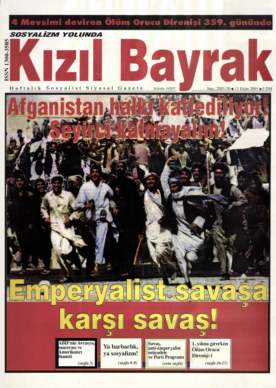 Yıl 2001 Sayı 40 13 Ekim kitap kapağı