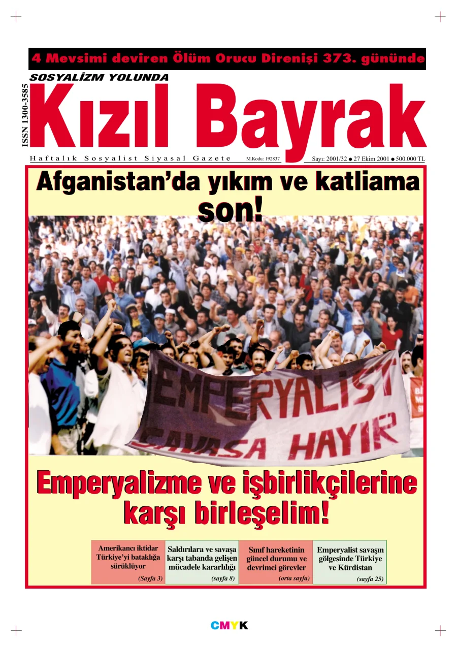 Yıl 2001 Sayı 42 27 Ekim kapak görseli