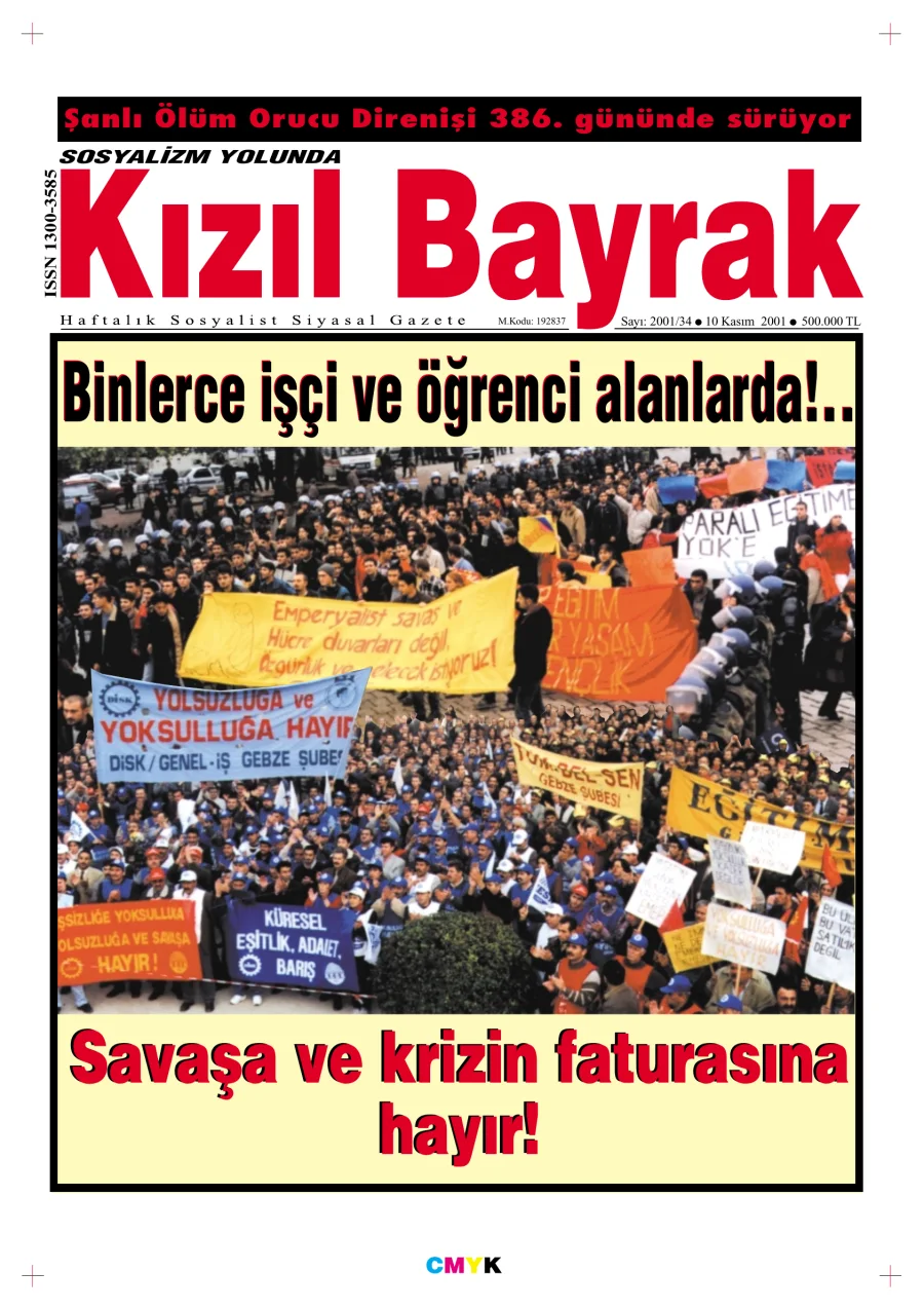 Yıl 2001 Sayı 44 10 Kasım kapak görseli