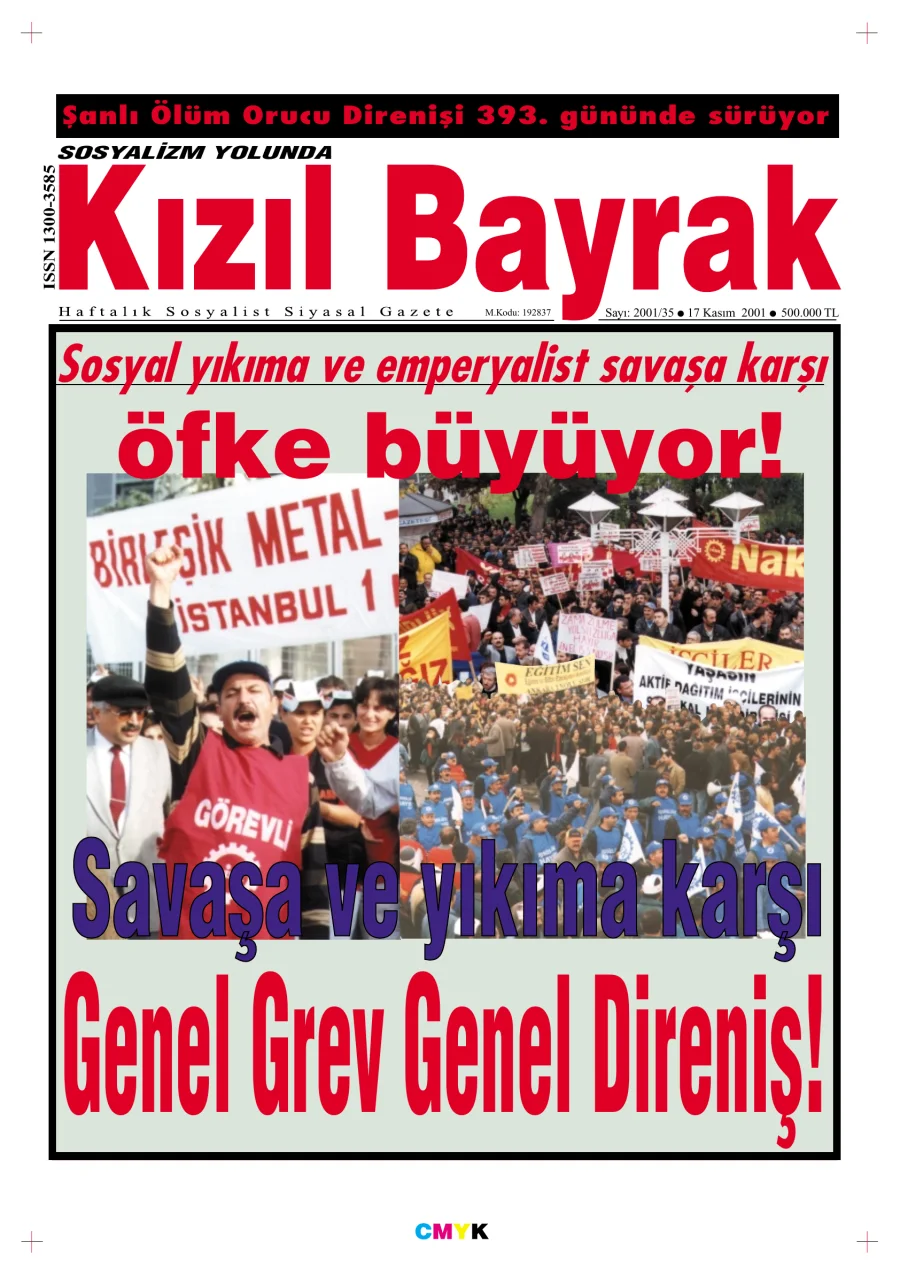 Yıl 2001 Sayı 45 17 Kasım kapak görseli