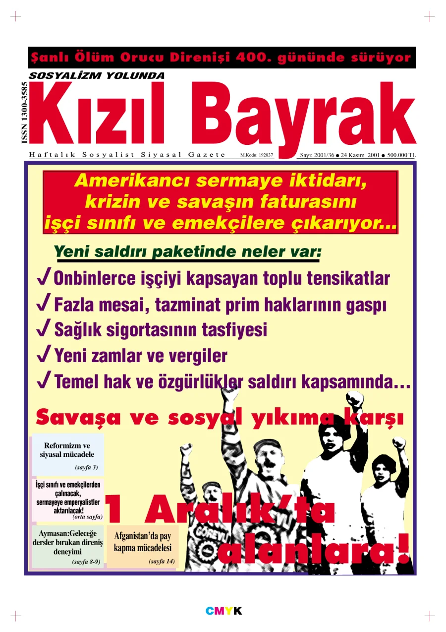 Yıl 2001 Sayı 46 24 Kasım kitap kapağı
