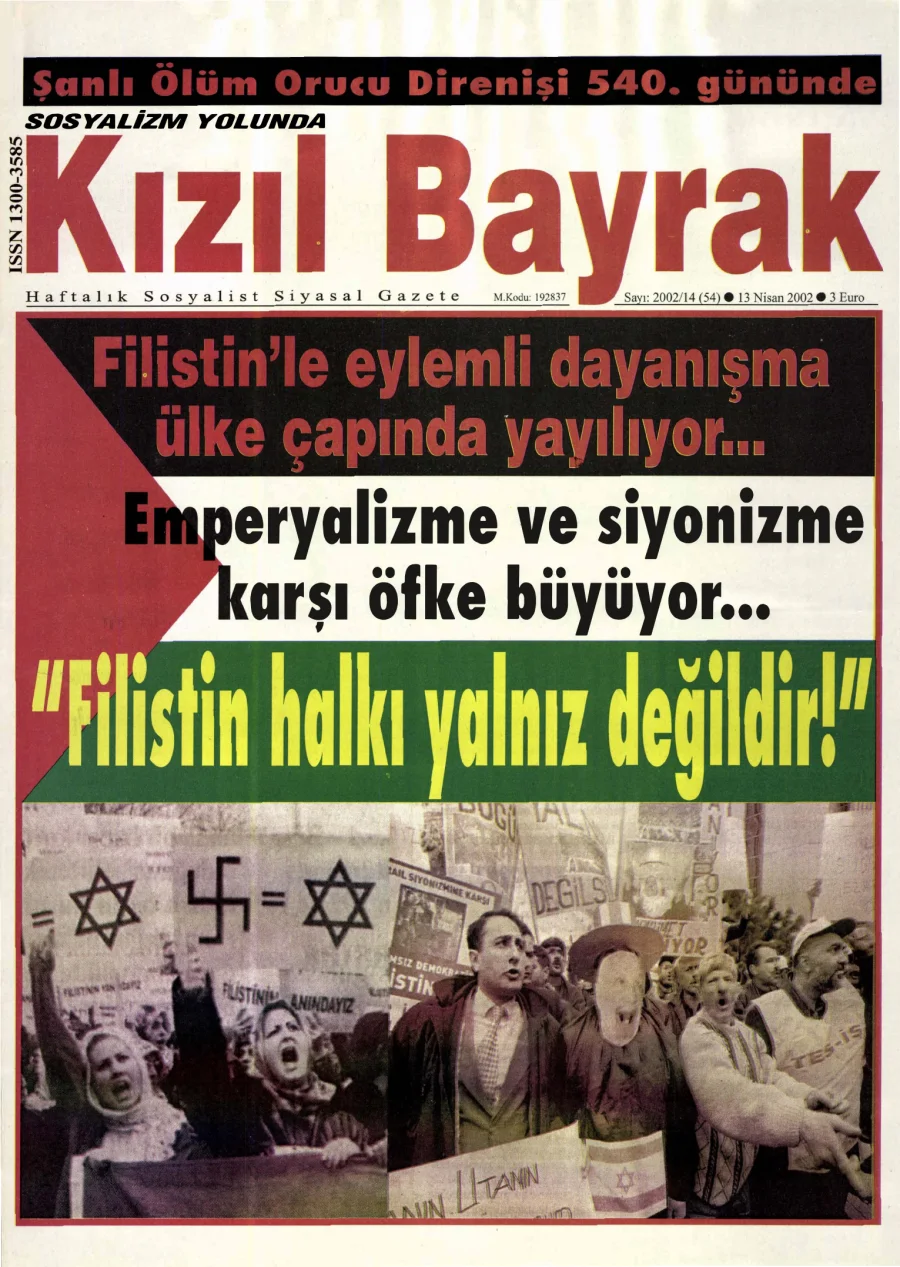 Yıl 2002 Sayı 14 13 Nisan kapak görseli