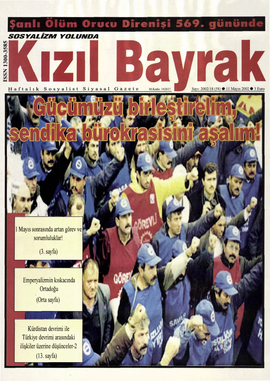 Yıl 2002 Sayı 18 11 Mayis kitap kapağı