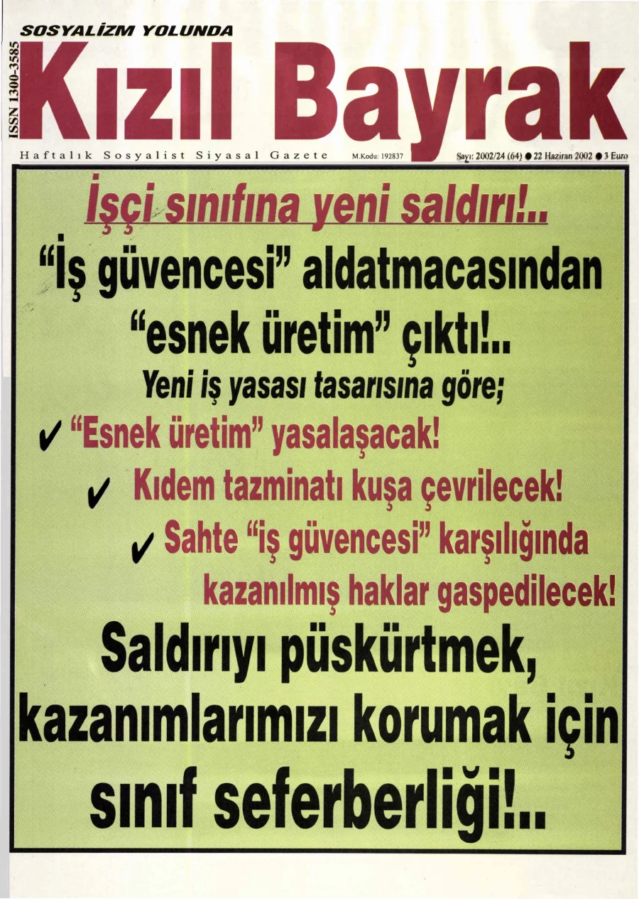Yıl 2002 Sayı 24 22 Haziran kitap kapağı